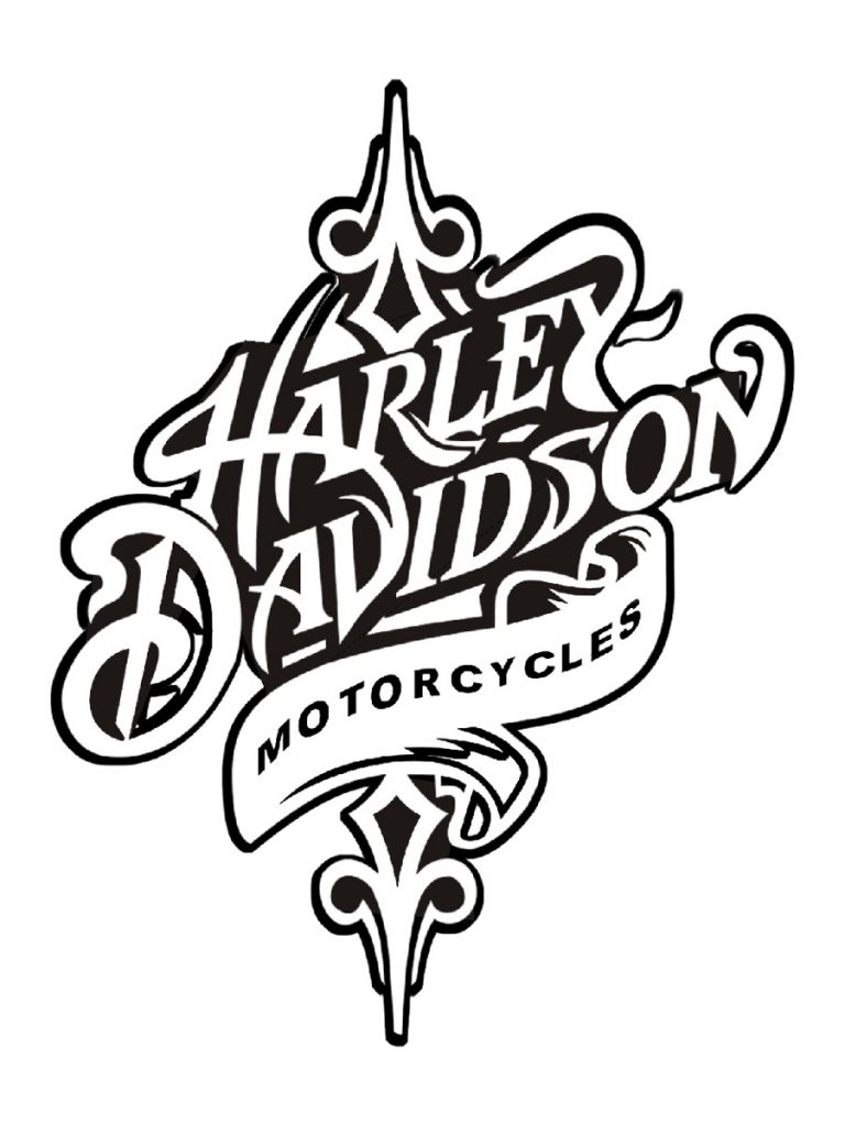 Bull-Prints > Harley Davidson Mural Black – Bull-LEDs | Guaranteed Custom