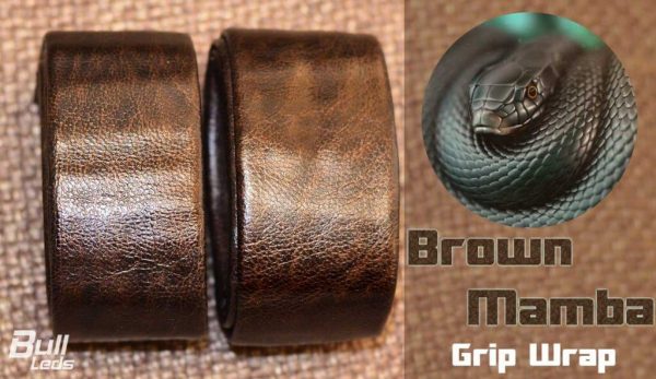 Bull-LEDs | Brown Mamba Premium Grip Wrap | Royal Enfield Harley