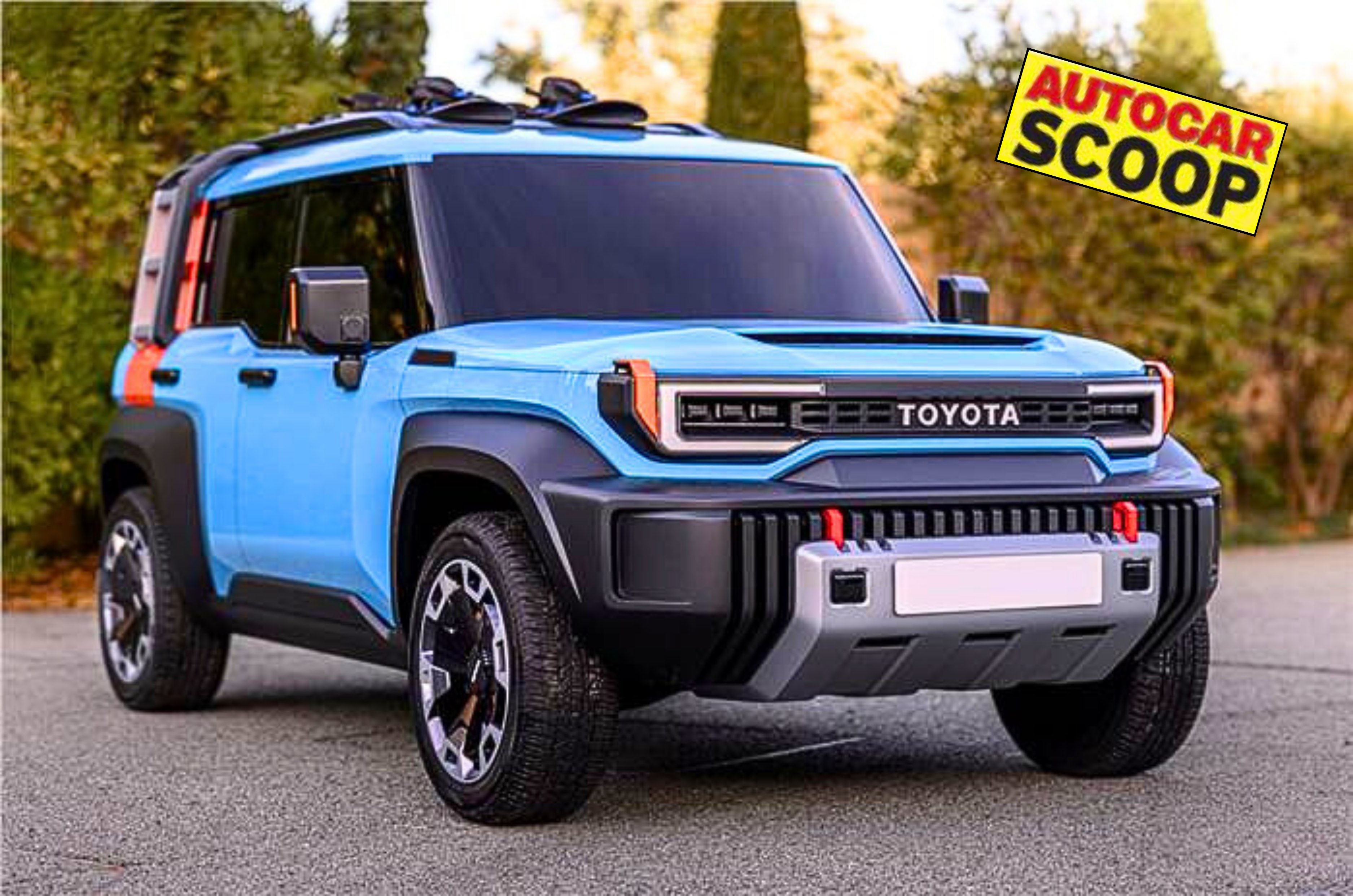 Toyota FJ Cruiser concept shown for representation.