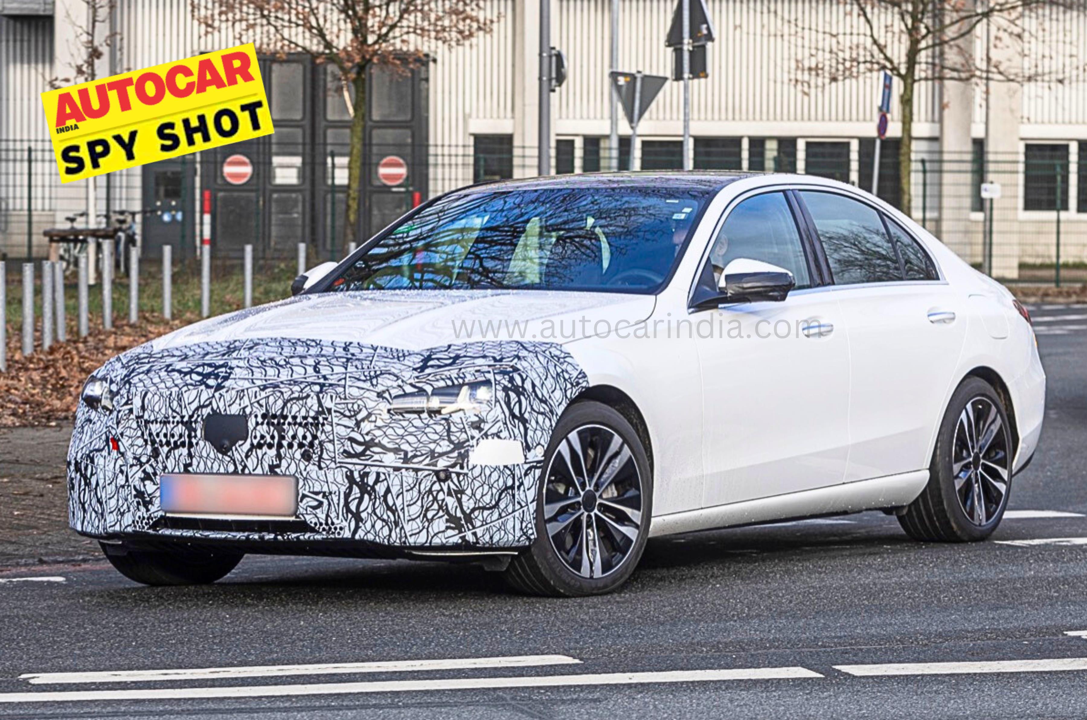 2025 Mercedes C-Class facelift spied