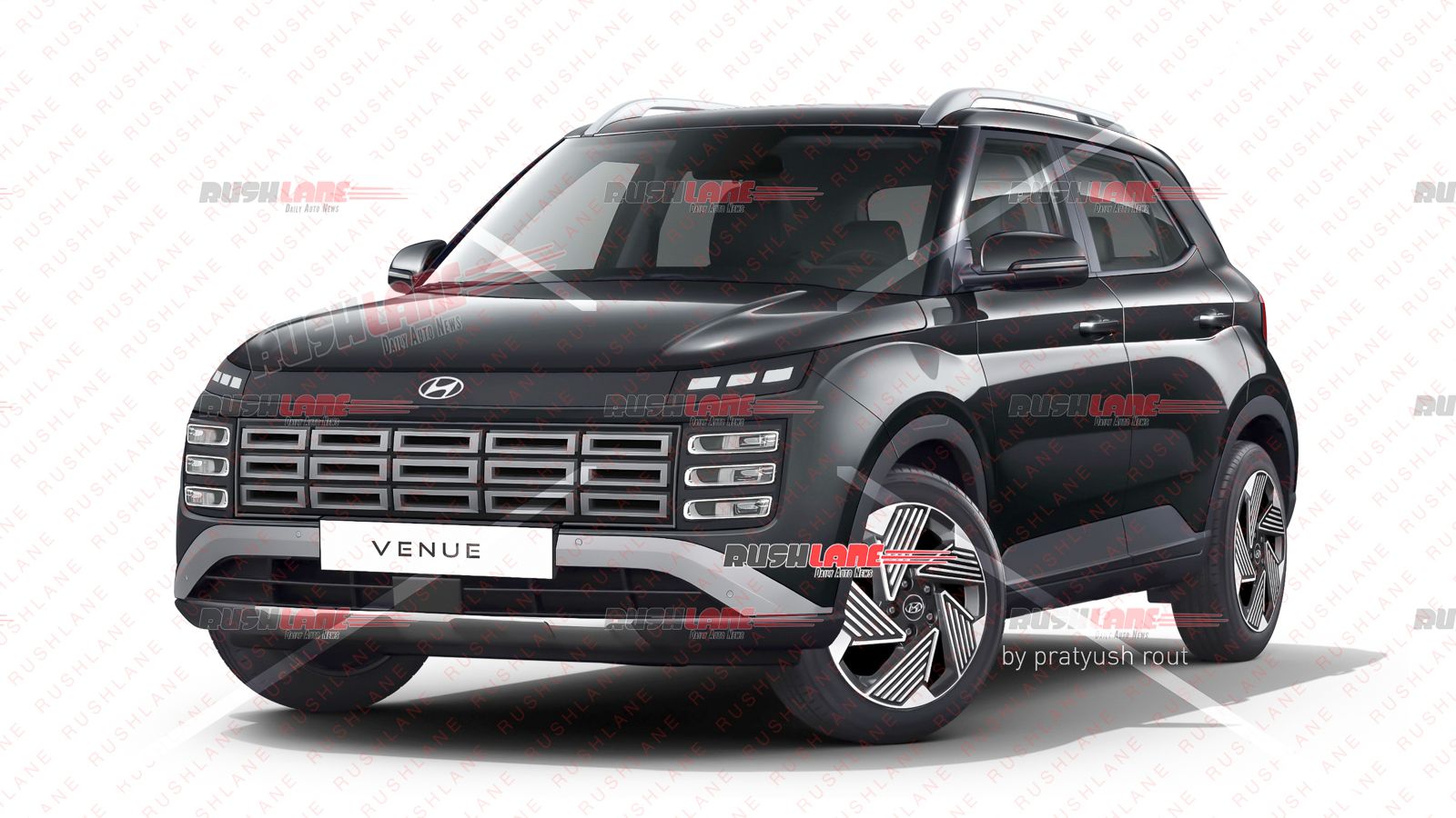 New Gen Hyundai Venue Render Based On Leaked Spy Shots – 6 Colours