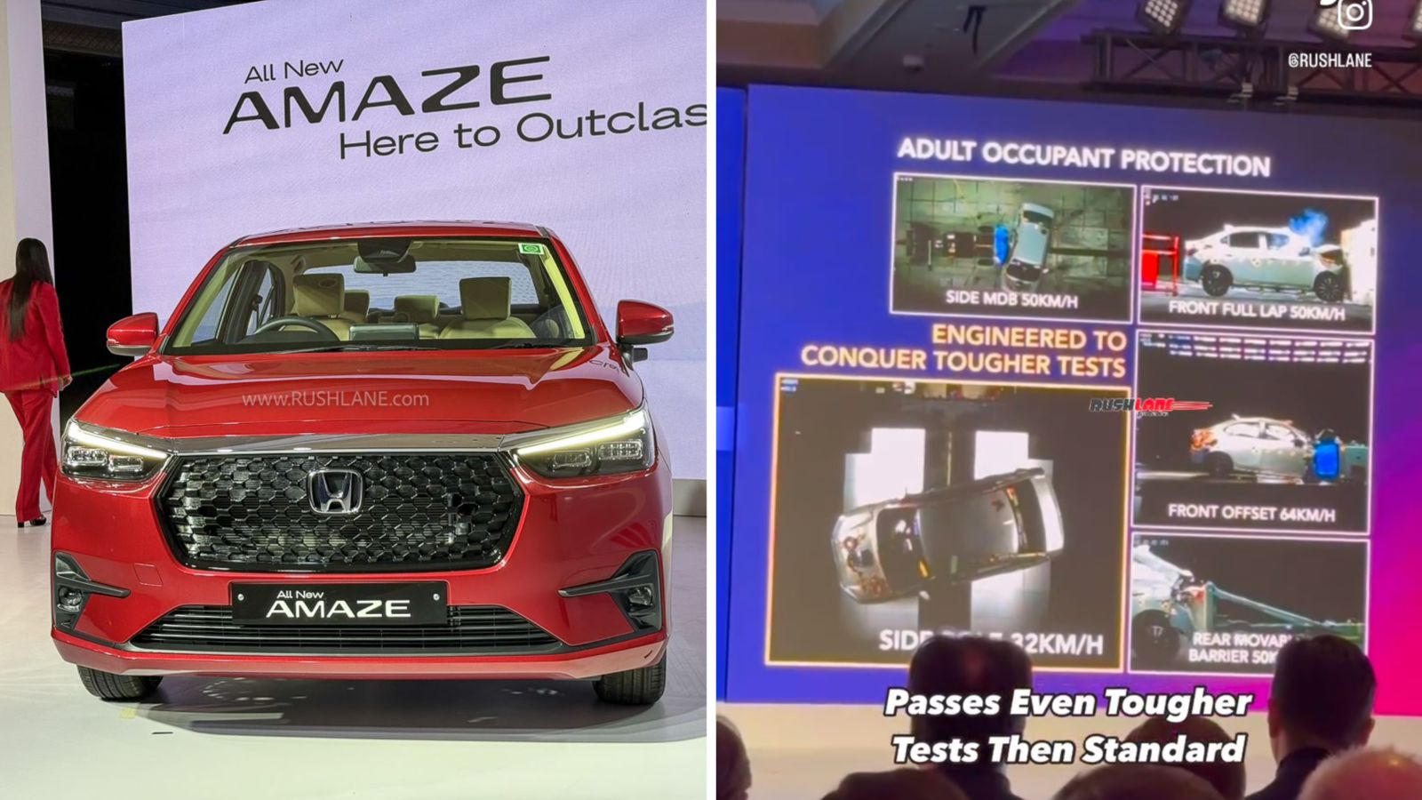 New Honda Amaze Crash Tested Internally – Performs Better Than Standard Safety Norms