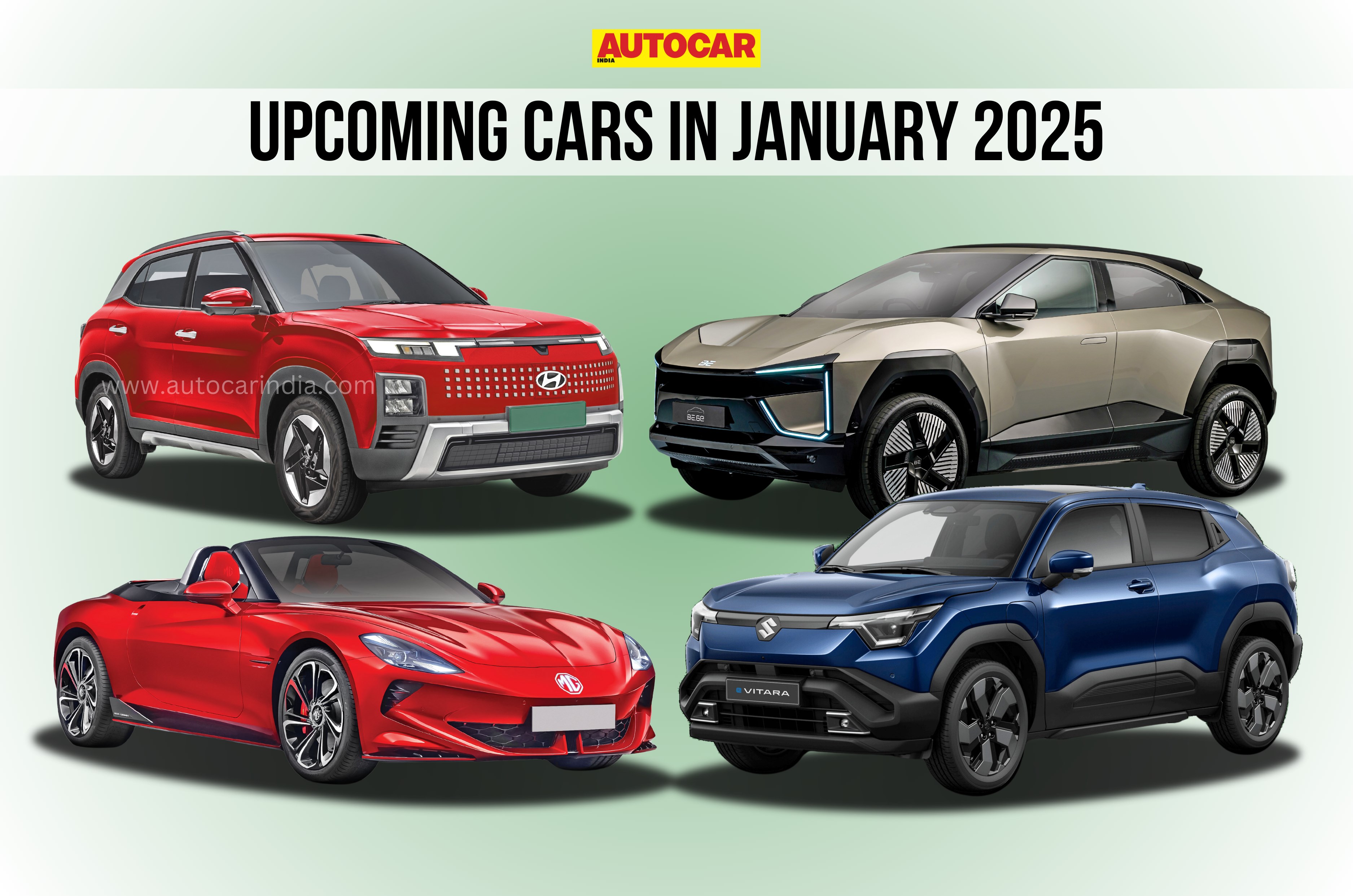 New car, SUV launches in January 2025 