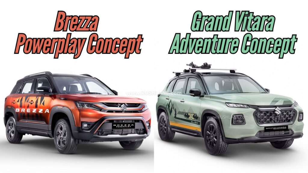 Maruti Brezza Powerplay & Grand Vitara Adventure Concept Revealed ...