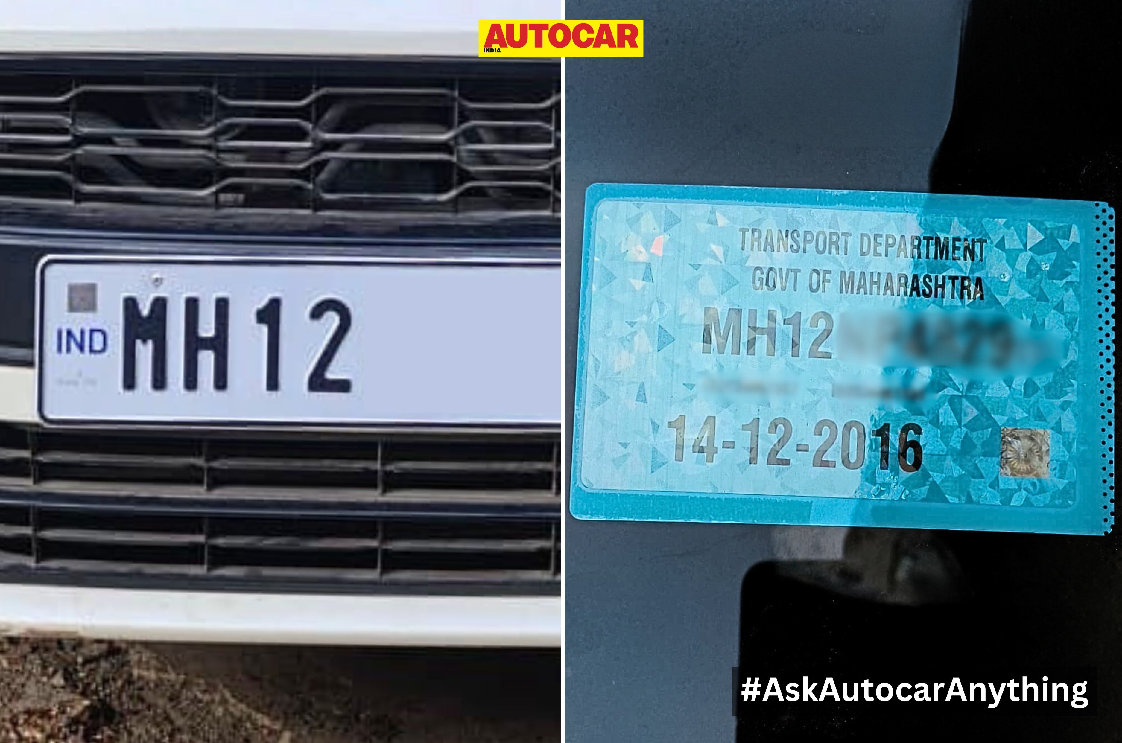 HSRP High Security Registration Plate Maharashtra