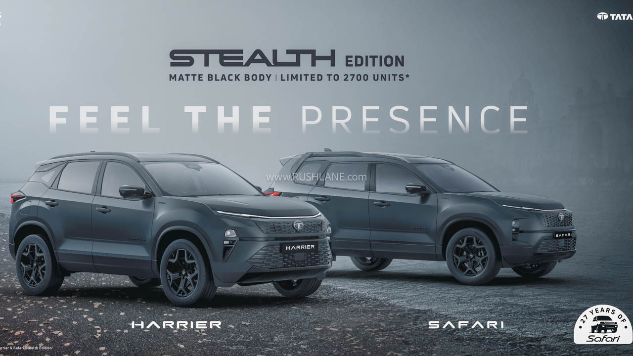 Tata Celebrates 27 Years Of Safari – Launches Stealth Harrier, Stealth Safari