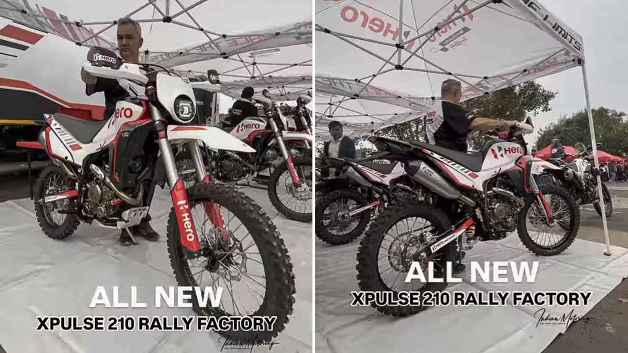 Hero Xpulse 210 Factory Rally Bike Debuts