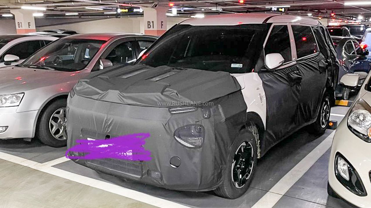 2025 Kia Carens Facelift Spied In White Colour – New Details Out Before Launch