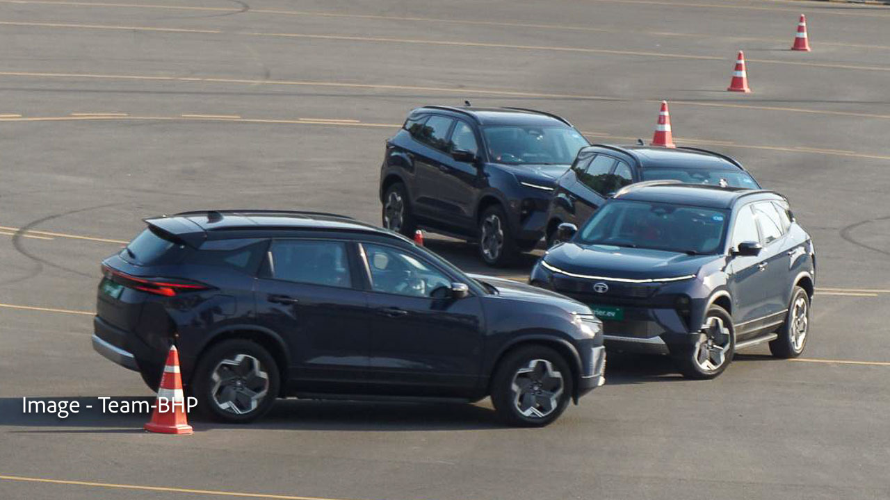 Tata Harrier EV Showcased At Pune Plant – Stunt Show Thrills Spectators