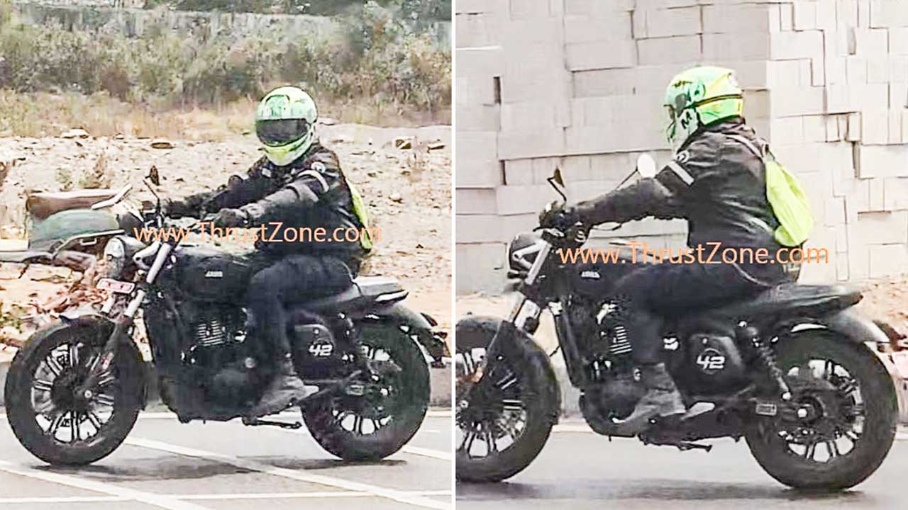 2025 Jawa 42 FJ Spied Without Dual Exhaust