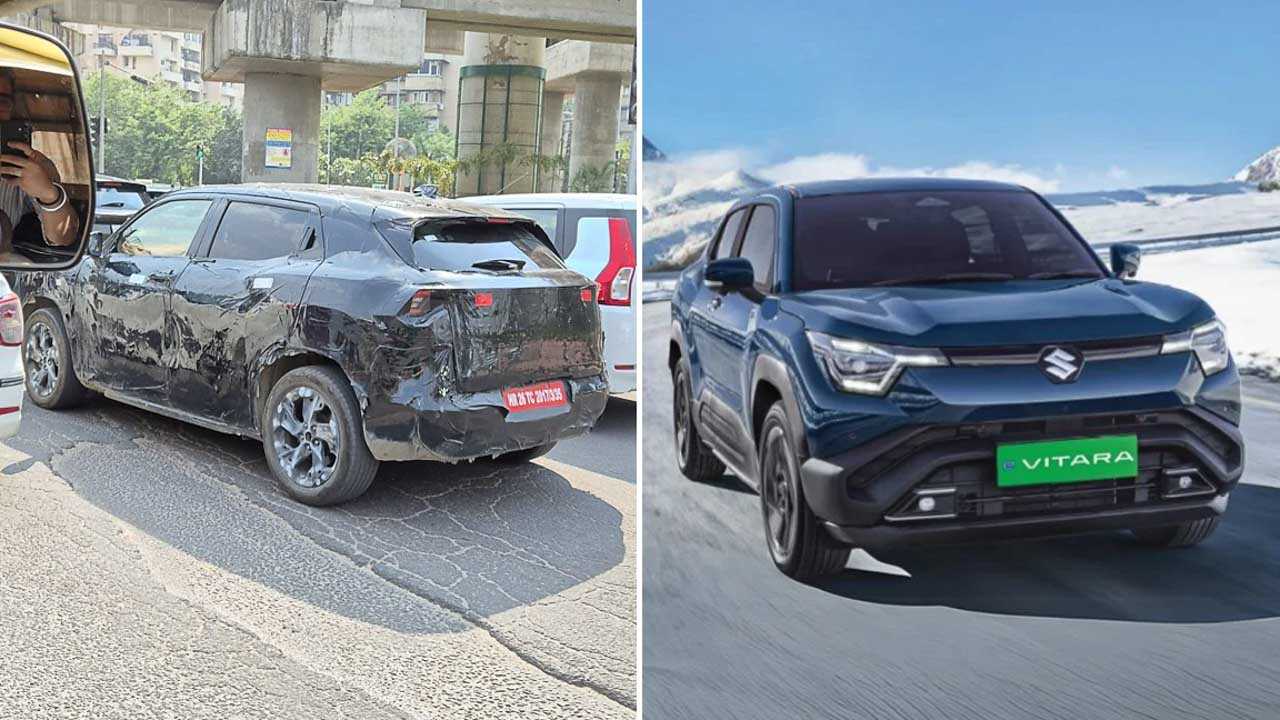 Maruti eVitara Spied Next To WagonR – Launch Soon