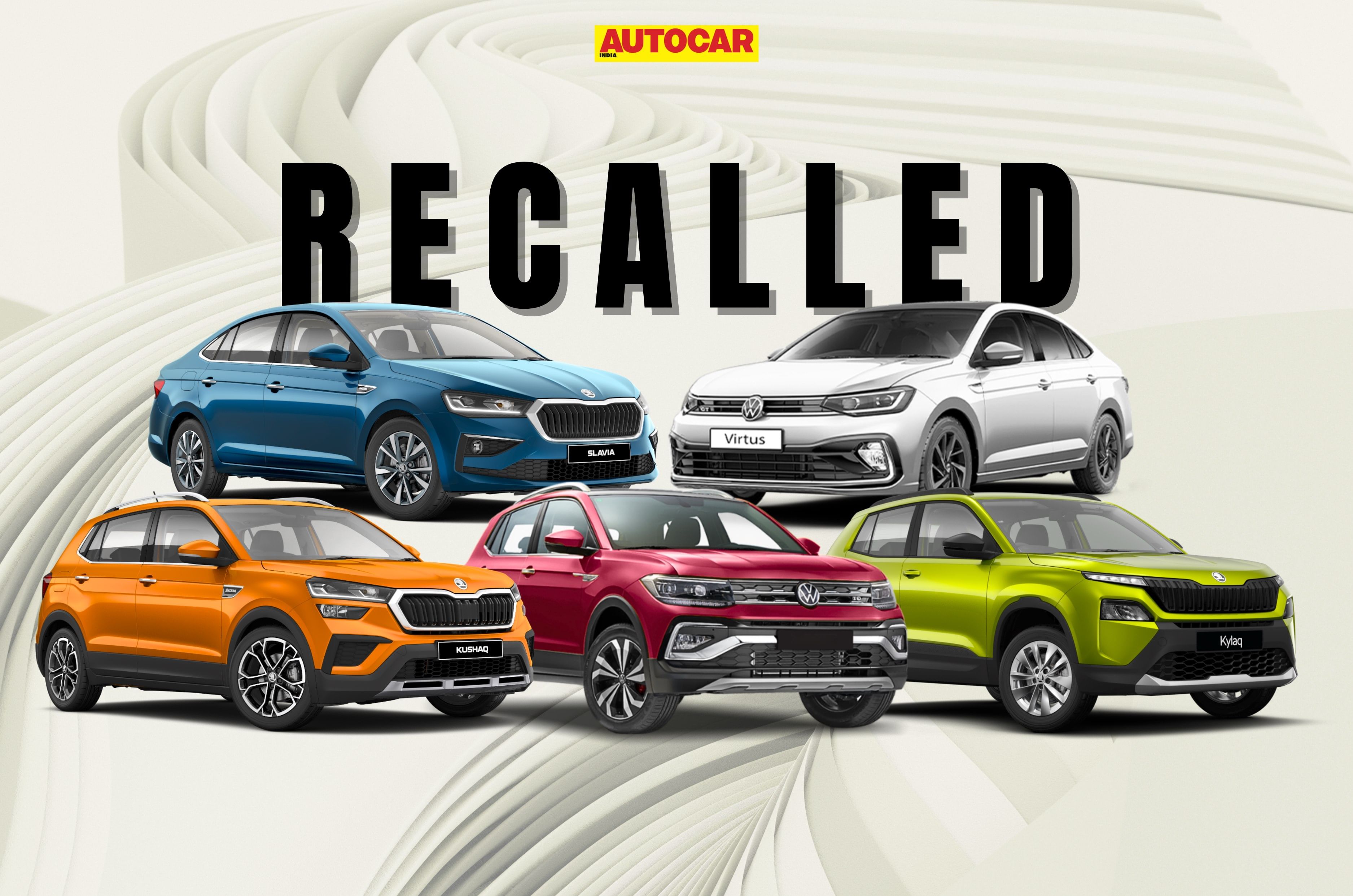Skoda Kylaq, Kushaq, Slavia, Volkswagen Taigun and Virtus seatbelt recall