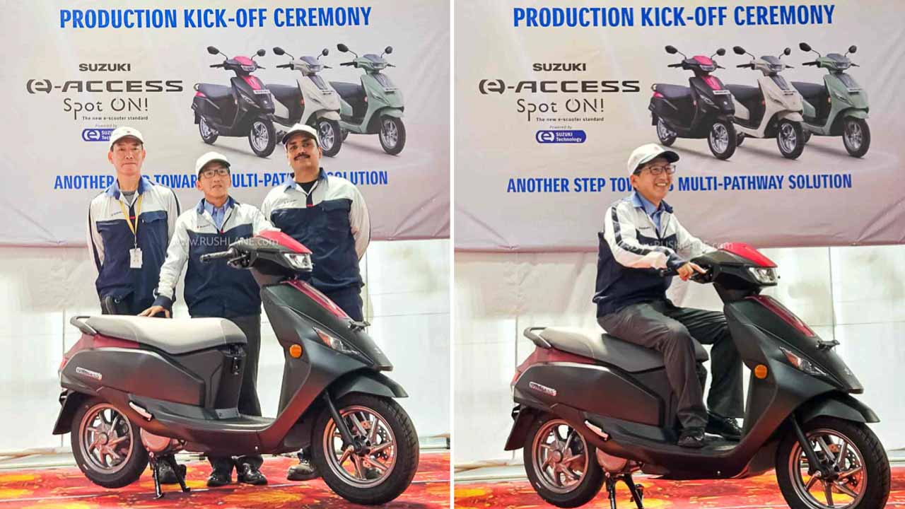 First Suzuki Access Electric Scooter Rolls Out Of Plant