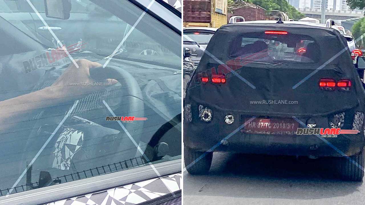 2nd Gen Hyundai Venue New Steering Wheel Spied Before Launch