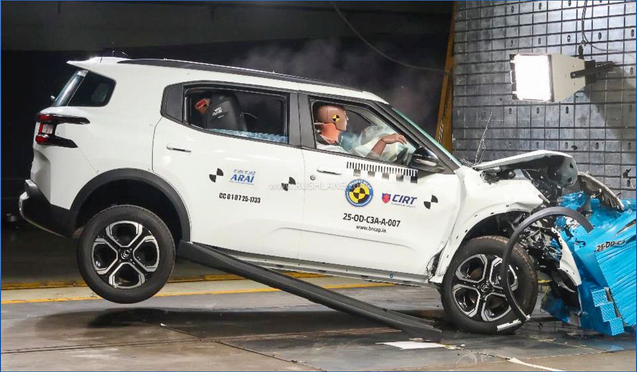 Citroen Aircross Scores 5 Star Bharat NCAP Safety Rating for Adult Protection