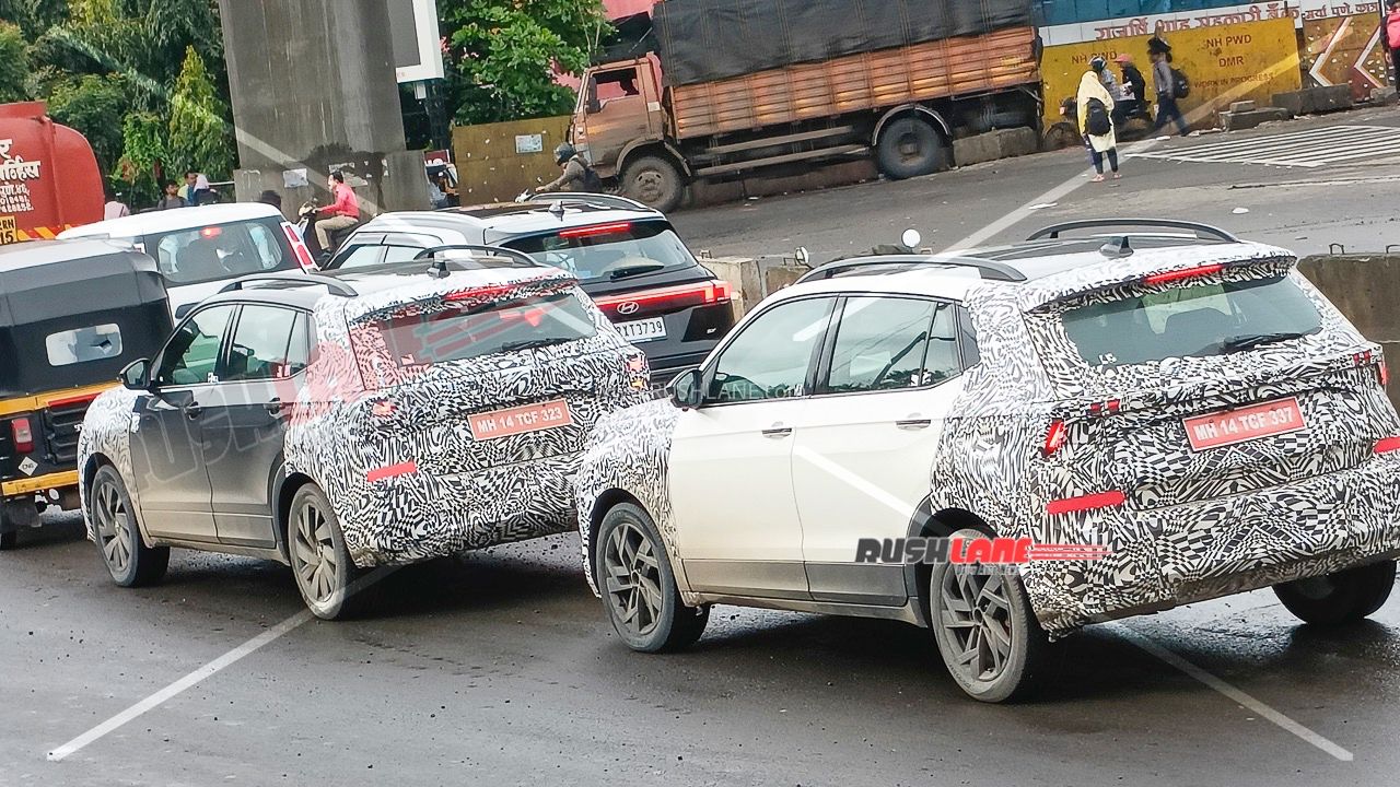 2026 Kushaq, Taigun Facelifts Spied Next To Creta, EcoSport