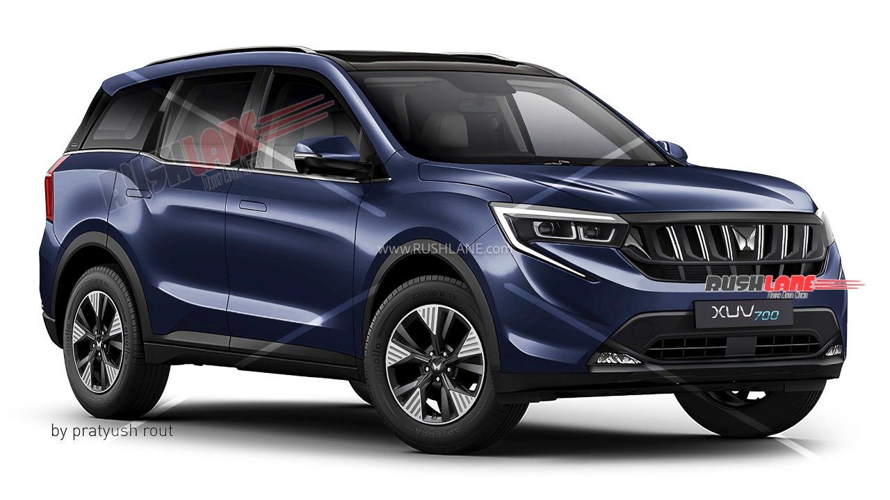 2026 Mahindra XUV700 Facelift Render In New Colours – Based On Leaked Spy Shots