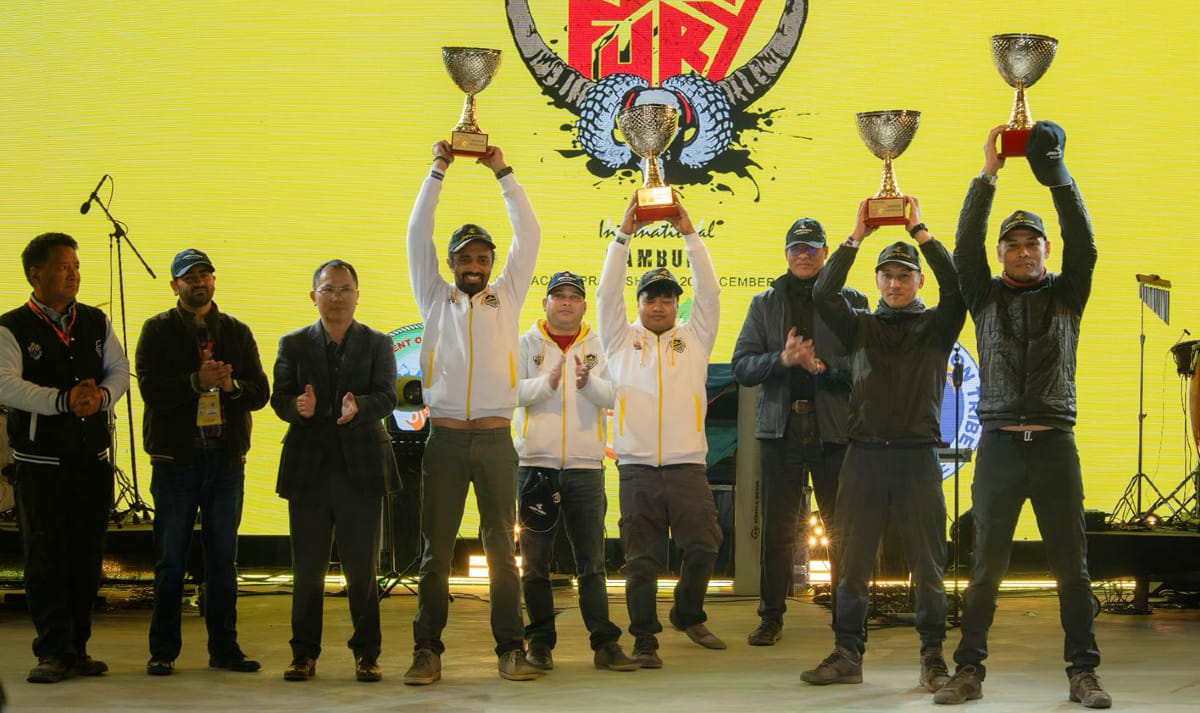2025 JK tyre Orange 4x4 Fury winners Ujjal Namshum and Chethan Chengappa 