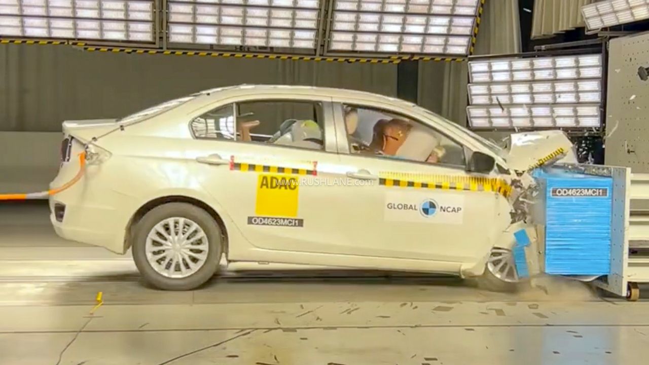 Global NCAP Crash Tests Maruti Ciaz After It Has Been Discontinued – 1 Star Safety