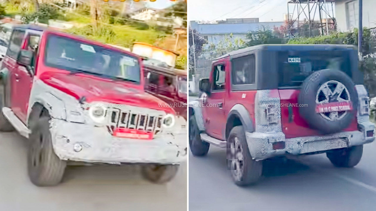2026 Mahindra Thar Facelift Spied