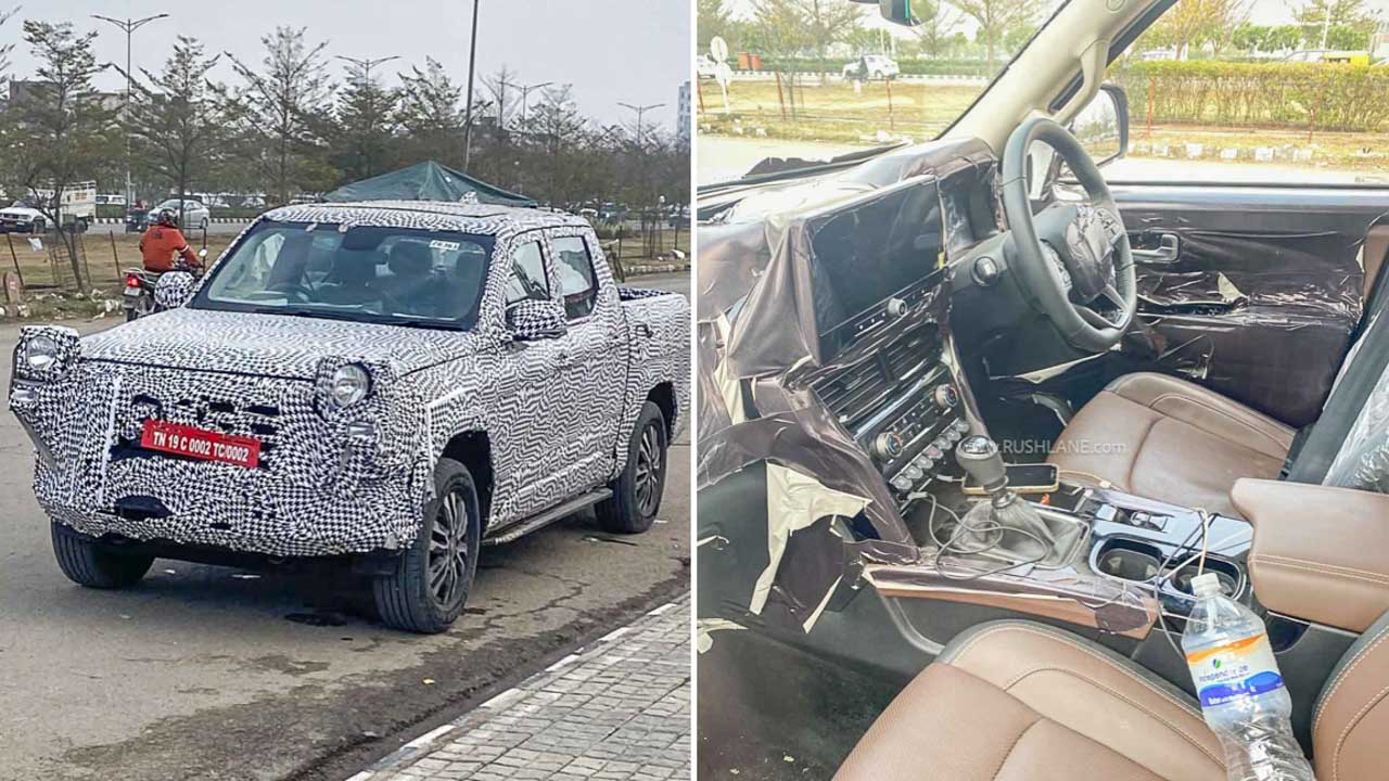 Mahindra Scorpio Pik Up Clearest Spy Shots