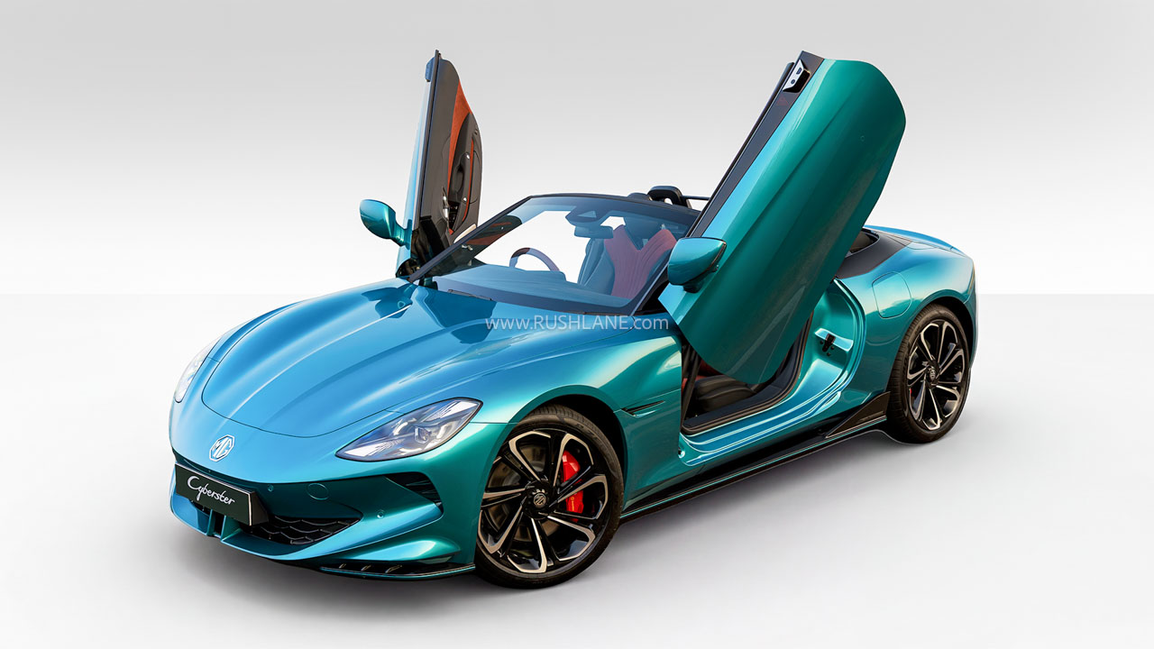 MG Cyberster Irises Cyan