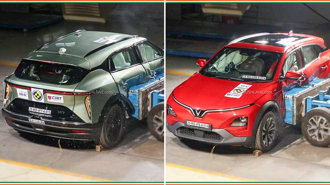 Vinfast VF6 and VF7 Bharat NCAP Results Out