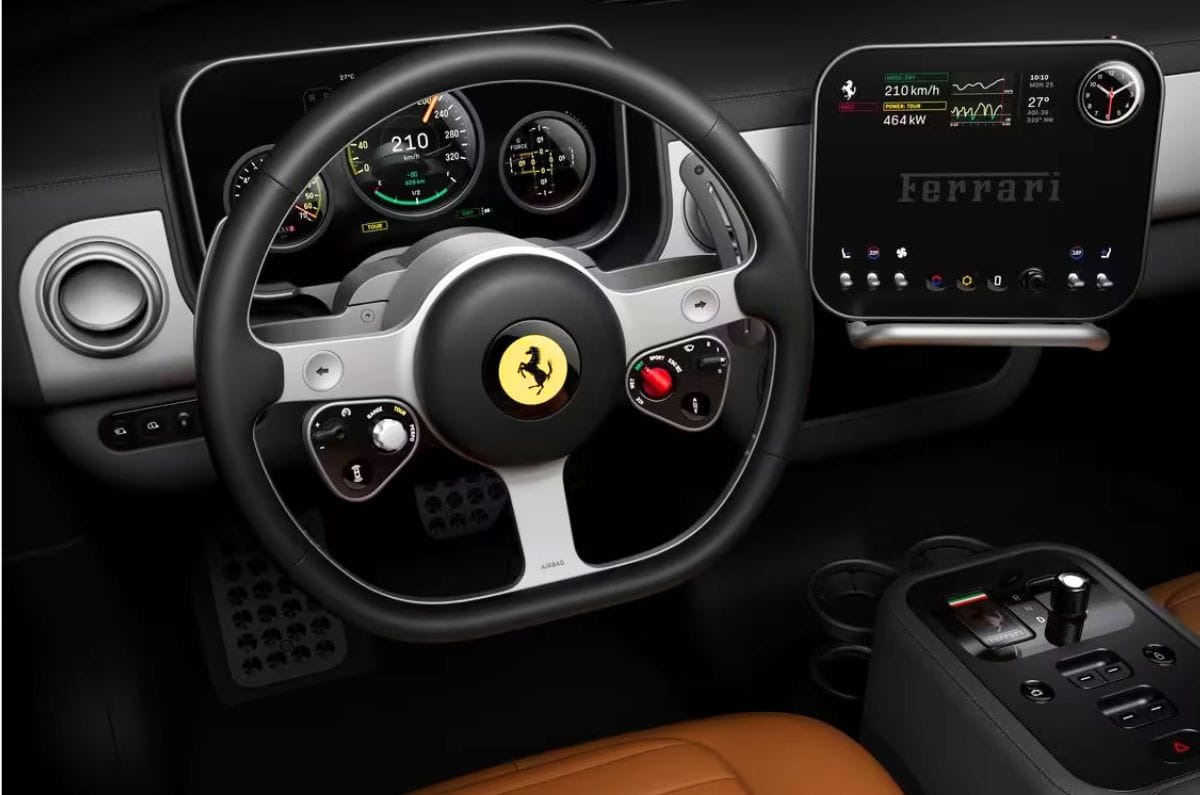Ferrari reveals interior of its first EV called Luce