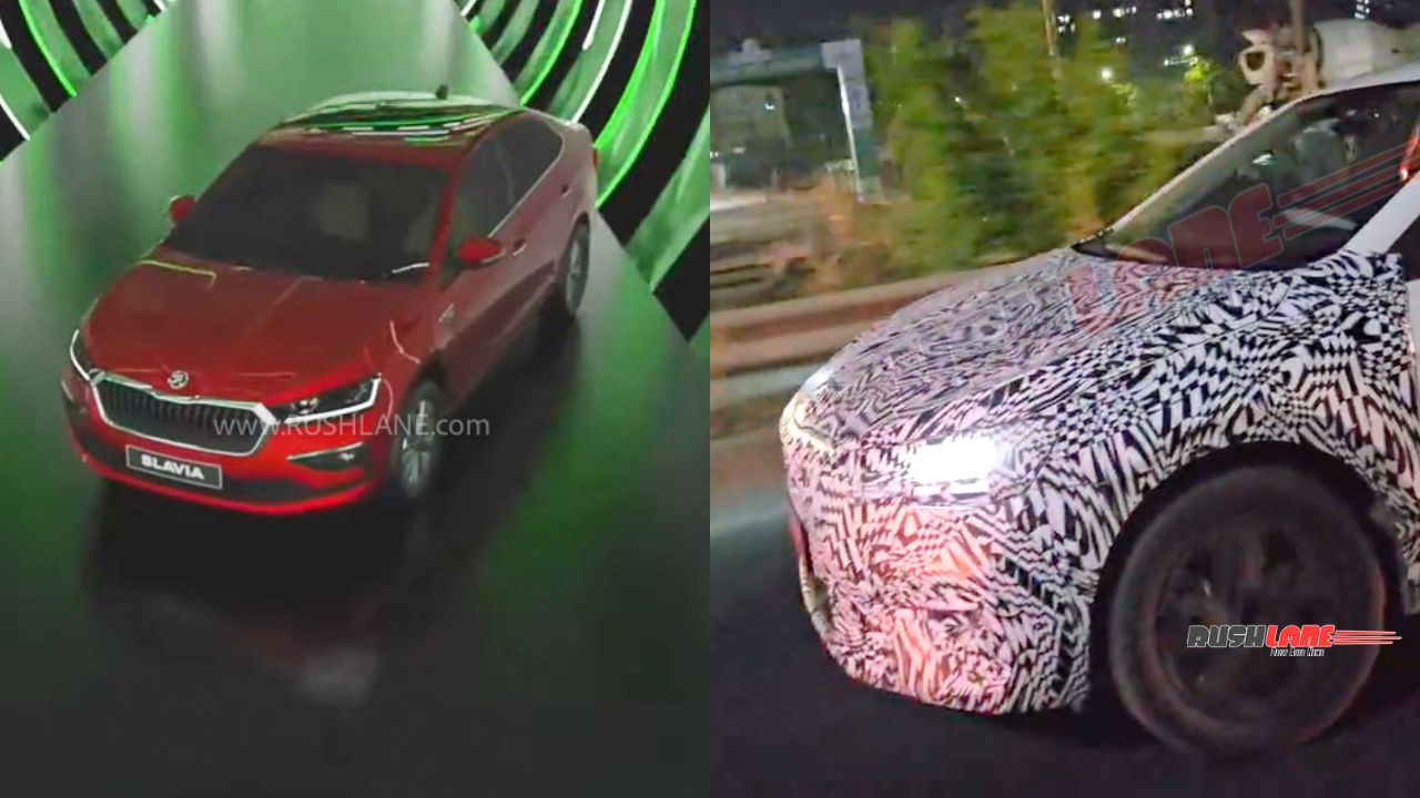 Skoda Slavia Price Hike Feb 2026 Up To Rs 34k – Facelift Spy Shots Show Connected LED Ribs